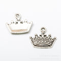 Zinc Alloy Crown Charm Pendant No.430803 for DIY Necklace Bracelet Jewelry Making view 2