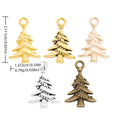 Zinc Alloy Christmas Tree Charm Pendant No.487991 for DIY Necklace Bracelet Jewelry Making view 1