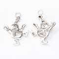 Zinc Alloy Snowman Charm Pendant No.140055 for DIY Necklace Bracelet Jewelry Making view 2