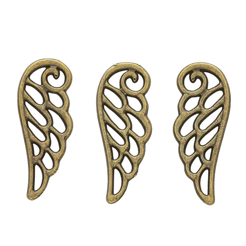 Zinc Alloy Wing Jewelry Findings Accessories for DIY Jewelry Making