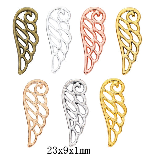 Zinc Alloy Wing Jewelry Findings Accessories for DIY Jewelry Making