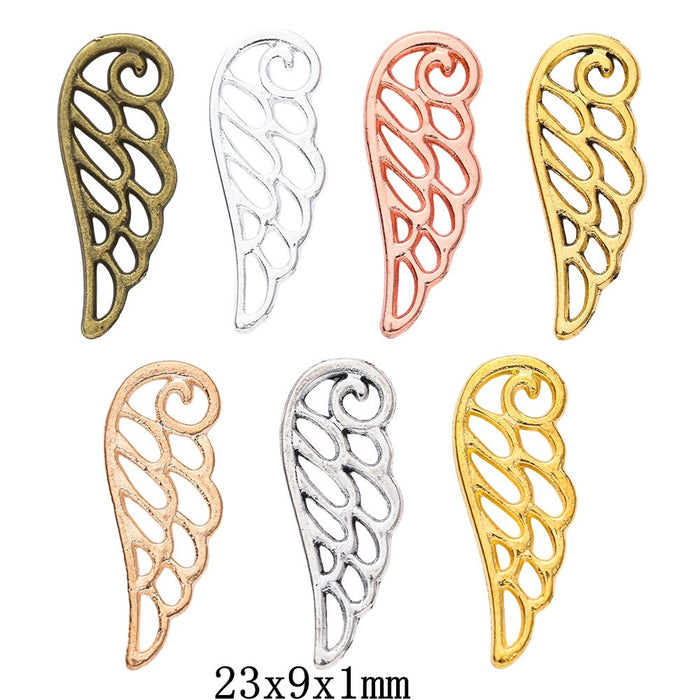 Zinc Alloy Wing Jewelry Findings Accessories for DIY Jewelry Making