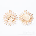 Zinc Alloy Smiling Sun Charm Pendant No.716880 for DIY Necklace Bracelet Jewelry Making view 2