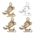 Zinc Alloy Mouse Charm Pendant No.815621 for DIY Necklace Bracelet Jewelry Making view 4