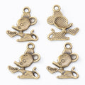 Zinc Alloy Mouse Charm Pendant No.815621 for DIY Necklace Bracelet Jewelry Making view 3