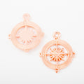Zinc Alloy Compass Charm Pendant No.804507 for DIY Necklace Bracelet Jewelry Making view 2