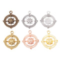 Zinc Alloy Compass Charm Pendant No.804507 for DIY Necklace Bracelet Jewelry Making view 5