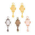 Zinc Alloy Mirror Charm Pendant No.873690 for DIY Necklace Bracelet Jewelry Making view 5