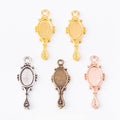 Zinc Alloy Mirror Charm Pendant No.873690 for DIY Necklace Bracelet Jewelry Making view 1