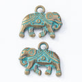 Zinc Alloy Elephant Charm Pendant No.868381 for DIY Necklace Bracelet Jewelry Making view 4