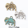 Zinc Alloy Elephant Charm Pendant No.868381 for DIY Necklace Bracelet Jewelry Making view 1