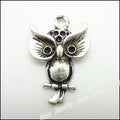 Zinc Alloy Owl Charm Pendant No.079398 for DIY Necklace Bracelet Jewelry Making view 4