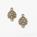 Zinc Alloy Peacock Charm Pendant No.419097 for DIY Necklace Bracelet Jewelry Making view 2