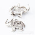Zinc Alloy Elephant Charm Pendant No.644224 for DIY Necklace Bracelet Jewelry Making view 3