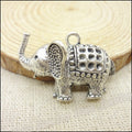 Zinc Alloy Elephant Charm Pendant No.644224 for DIY Necklace Bracelet Jewelry Making view 4