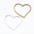 Zinc Alloy Heart Charm Pendant No.892805 for DIY Necklace Bracelet Jewelry Making view 1