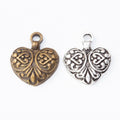Zinc Alloy Heart Charm Pendant No.900497 for DIY Necklace Bracelet Jewelry Making view 4