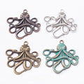 Zinc Alloy Octopus Charm Pendant No.188015 for DIY Necklace Bracelet Jewelry Making view 1