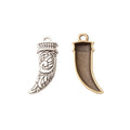 Zinc Alloy Bull Horn Charm Pendant No.220934 for DIY Necklace Bracelet Jewelry Making view 5