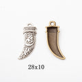 Zinc Alloy Bull Horn Charm Pendant No.220934 for DIY Necklace Bracelet Jewelry Making view 1