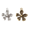 Zinc Alloy Flower Charm Pendant No.194654 for DIY Necklace Bracelet Jewelry Making view 4