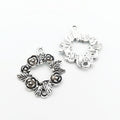 Zinc Alloy Flower Charm Pendant No.422674 for DIY Necklace Bracelet Jewelry Making view 3