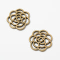 Zinc Alloy Rose Charm Pendant No.570902 for DIY Necklace Bracelet Jewelry Making view 2