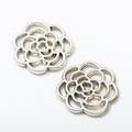 Zinc Alloy Rose Charm Pendant No.570902 for DIY Necklace Bracelet Jewelry Making view 4