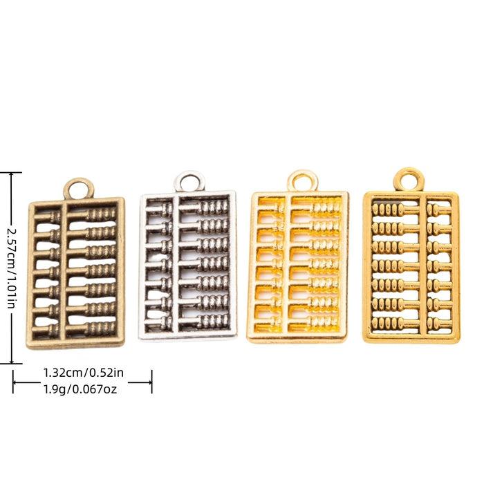Zinc Alloy Abacus Charm Pendant No.584950 for DIY Necklace Bracelet Jewelry Making