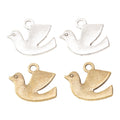 Zinc Alloy Dove Charm Pendant No.742930 for DIY Necklace Bracelet Jewelry Making view 4