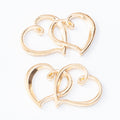 Zinc Alloy Double Hearts Charm Pendant for DIY Necklace Bracelet Jewelry Making view 4