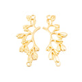 Zinc Alloy Double Leaf Charm Pendant for DIY Necklace Bracelet Jewelry Making view 2