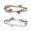 Zinc Alloy Safety Pin Charm Pendant No.096867 for DIY Necklace Bracelet Jewelry Making view 1