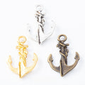 Zinc Alloy Anchor Charm Pendant No.779139 for DIY Necklace Bracelet Jewelry Making view 1