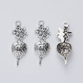 Zinc Alloy Carrot Charm Pendant for DIY Necklace Bracelet Jewelry Making view 3