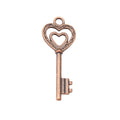 Zinc Alloy Heart Key Charm Pendant No.120901 for DIY Necklace Bracelet Jewelry Making view 3