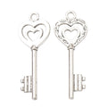 Zinc Alloy Heart Key Charm Pendant No.120901 for DIY Necklace Bracelet Jewelry Making view 4