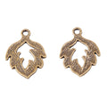 Zinc Alloy Leaf Charm Pendant No.255560 for DIY Necklace Bracelet Jewelry Making view 2