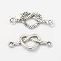 Zinc Alloy Double Heart Charm Pendant No.316726 for DIY Necklace Bracelet Jewelry Making view 2