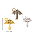 Zinc Alloy Umbrella Charm Pendant No.464367 for DIY Necklace Bracelet Jewelry Making view 1