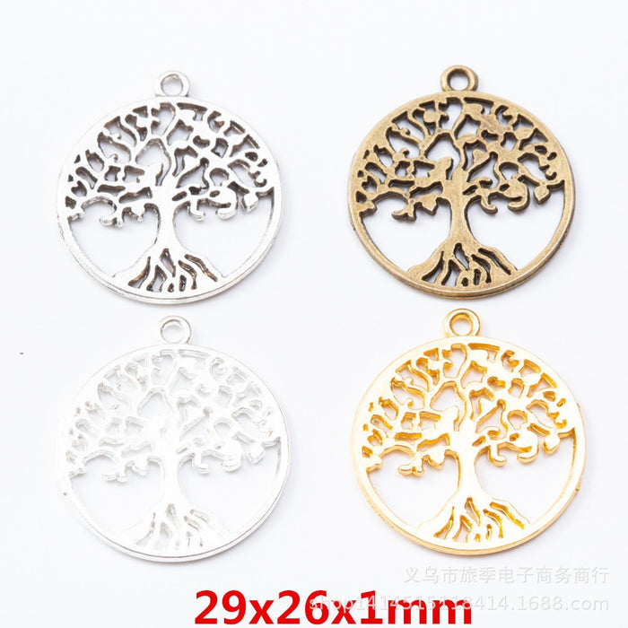 Zinc Alloy Tree Of Life Charm Pendant No.864806 for DIY Necklace Bracelet Jewelry Making