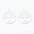 Zinc Alloy Tree Of Life Charm Pendant No.864806 for DIY Necklace Bracelet Jewelry Making view 4