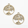 Zinc Alloy Tree Of Life Charm Pendant No.864806 for DIY Necklace Bracelet Jewelry Making view 3