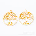 Zinc Alloy Tree Of Life Charm Pendant No.864806 for DIY Necklace Bracelet Jewelry Making view 5