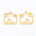 Zinc Alloy Bird Cage Charm Pendant No.868138 for DIY Necklace Bracelet Jewelry Making view 3