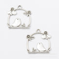 Zinc Alloy Bird Cage Charm Pendant No.868138 for DIY Necklace Bracelet Jewelry Making view 2