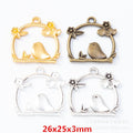 Zinc Alloy Bird Cage Charm Pendant No.868138 for DIY Necklace Bracelet Jewelry Making view 1