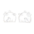 Zinc Alloy Bird Cage Charm Pendant No.868138 for DIY Necklace Bracelet Jewelry Making view 5