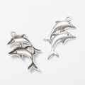 Zinc Alloy Dolphin Charm Pendant No.960274 for DIY Necklace Bracelet Jewelry Making view 3