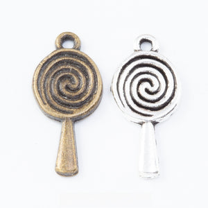 Zinc Alloy Lollipop Charm Pendant No.604234 for DIY Necklace Bracelet Jewelry Making